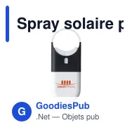 Spray solaire personnalisable SPF 30 avec logo - Sunscreen Spray HookUp - Miniature 5