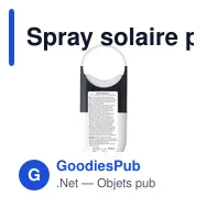 Spray solaire personnalisable SPF 30 avec logo - Sunscreen Spray HookUp - Miniature 6