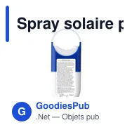 Spray solaire personnalisable SPF 30 avec logo - Sunscreen Spray HookUp - Miniature 8