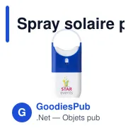 Spray solaire personnalisable SPF 30 avec logo - Sunscreen Spray HookUp - Miniature 9