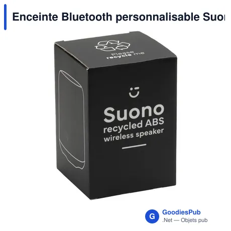 Enceinte Bluetooth personnalisable Suono RCS avec logo