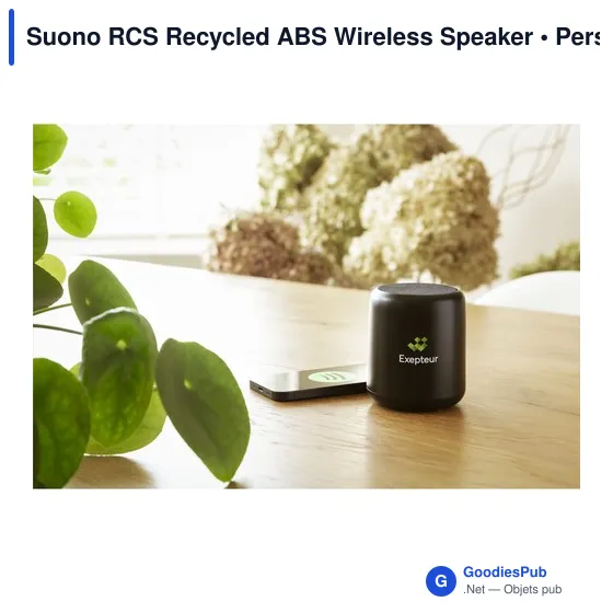 Enceinte Bluetooth personnalisable Suono RCS avec logo - Image 3