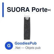 SUORA Porte-clés en feutre RPET - Miniature 3