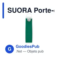 SUORA Porte-clés en feutre RPET - Miniature 6