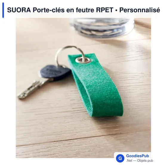 SUORA Porte-clés en feutre RPET - Image 8
