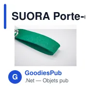 SUORA Porte-clés en feutre RPET - Miniature 9