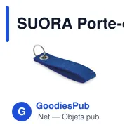 SUORA Porte-clés en feutre RPET - Miniature 10