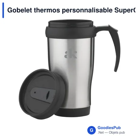 Gobelet thermos personnalisable SuperCup 400 ml avec logo