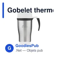 Gobelet thermos personnalisable SuperCup 400 ml avec logo - Miniature 3