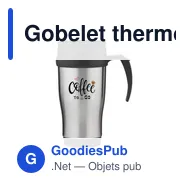 Gobelet thermos personnalisable SuperCup 400 ml avec logo - Miniature 7