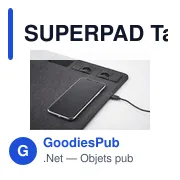 SUPERPAD Tapis de souris RPET chargeur 15W - Miniature 6