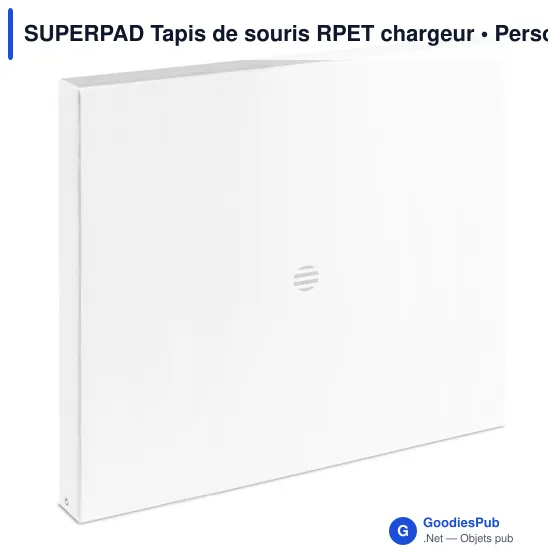 SUPERPAD Tapis de souris RPET chargeur 15W - Image 7