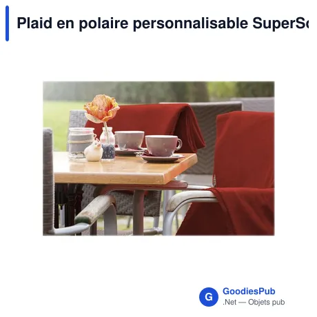 Plaid en polaire personnalisable SuperSoft avec logo