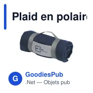 Plaid en polaire personnalisable SuperSoft avec logo - Miniature 11