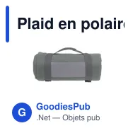 Plaid en polaire personnalisable SuperSoft avec logo - Miniature 12