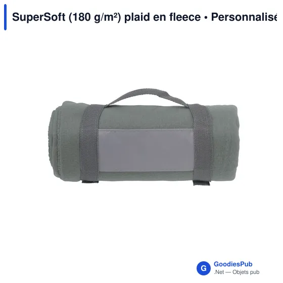 Plaid en polaire personnalisable SuperSoft avec logo - Image 12