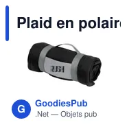 Plaid en polaire personnalisable SuperSoft avec logo - Miniature 5