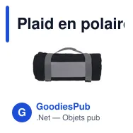 Plaid en polaire personnalisable SuperSoft avec logo - Miniature 6