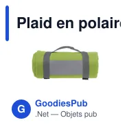 Plaid en polaire personnalisable SuperSoft avec logo - Miniature 8