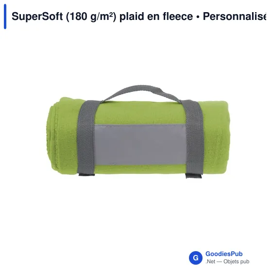 Plaid en polaire personnalisable SuperSoft avec logo - Image 8