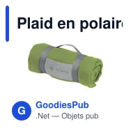 Plaid en polaire personnalisable SuperSoft avec logo - Miniature 9