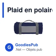 Plaid en polaire personnalisable SuperSoft avec logo - Miniature 10
