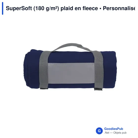 Plaid en polaire personnalisable SuperSoft avec logo - Image 10