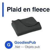 Plaid en fleece personnalisable SuperSoft RPET pour logo - Miniature 2