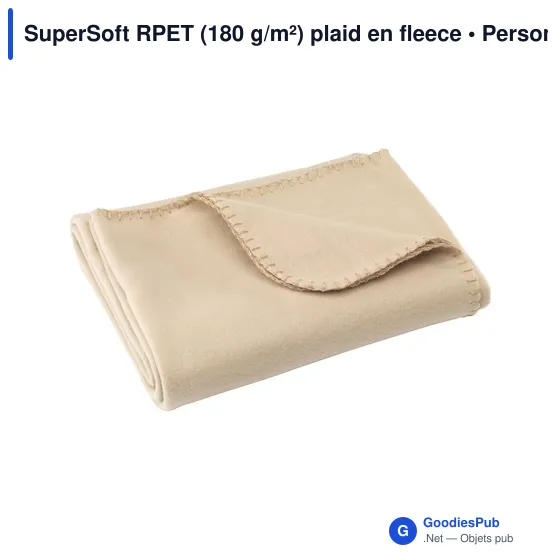 Plaid en fleece personnalisable SuperSoft RPET pour logo - Image 11