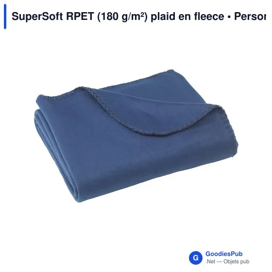 Plaid en fleece personnalisable SuperSoft RPET pour logo - Image 7