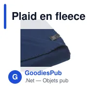 Plaid en fleece personnalisable SuperSoft RPET pour logo - Miniature 8