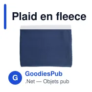 Plaid en fleece personnalisable SuperSoft RPET pour logo - Miniature 9