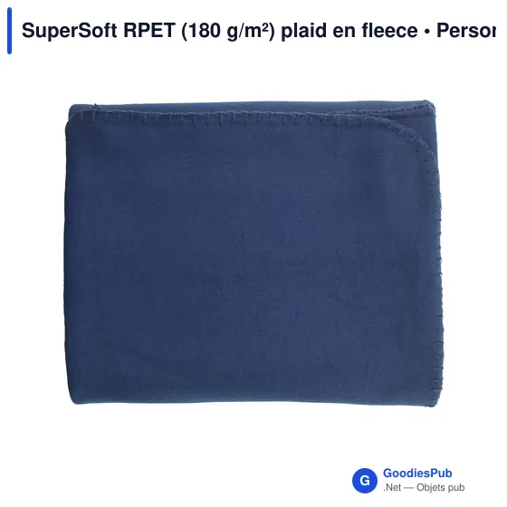 Plaid en fleece personnalisable SuperSoft RPET pour logo - Image 9