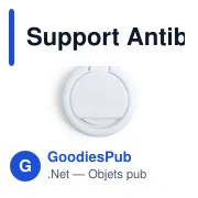 Support Antibactérien Personnalisable pour Smartphone avec Logo - Miniature 2