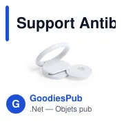 Support Antibactérien Personnalisable pour Smartphone avec Logo - Miniature 3