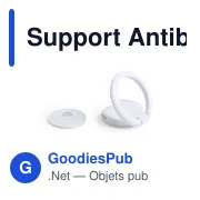 Support Antibactérien Personnalisable pour Smartphone avec Logo - Miniature 4