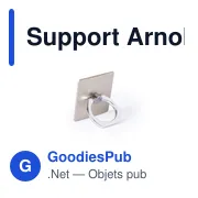 Support adhésif Arnold personnalisable avec logo entreprise - Miniature 1