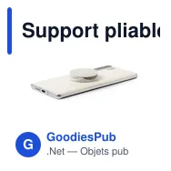 Support pliable personnalisable pour smartphone avec logo - Chelun - Miniature 4