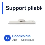 Support pliable personnalisable pour smartphone avec logo - Chelun - Miniature 5