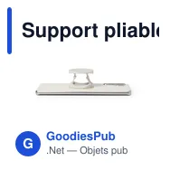 Support pliable personnalisable pour smartphone avec logo - Chelun - Miniature 7