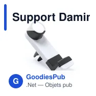 Support Daminus personnalisable pour logo entreprise - Porte-téléphone - Miniature 2