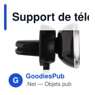 Support de téléphone de voiture personnalisable Sienna avec logo - Miniature 1