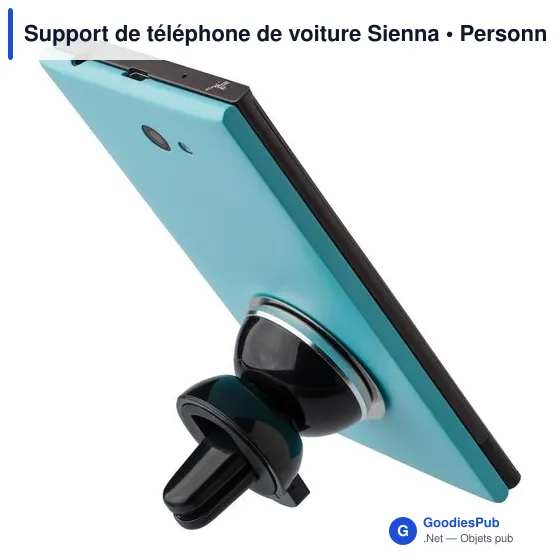 Support de téléphone de voiture personnalisable Sienna avec logo - Image 2
