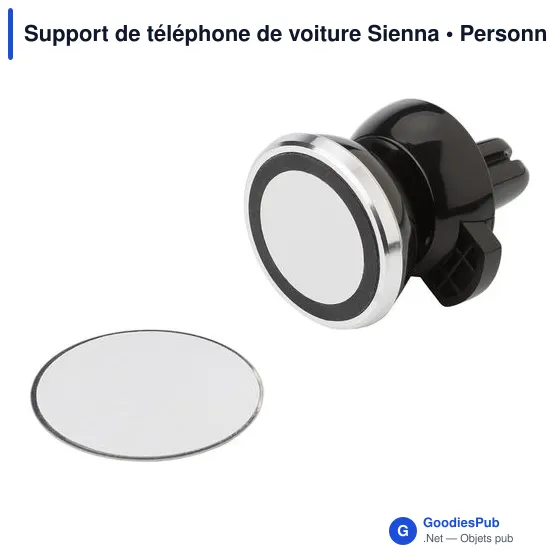 Support de téléphone de voiture personnalisable Sienna avec logo - Image 3
