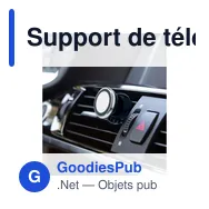 Support de téléphone de voiture personnalisable Sienna avec logo - Miniature 5
