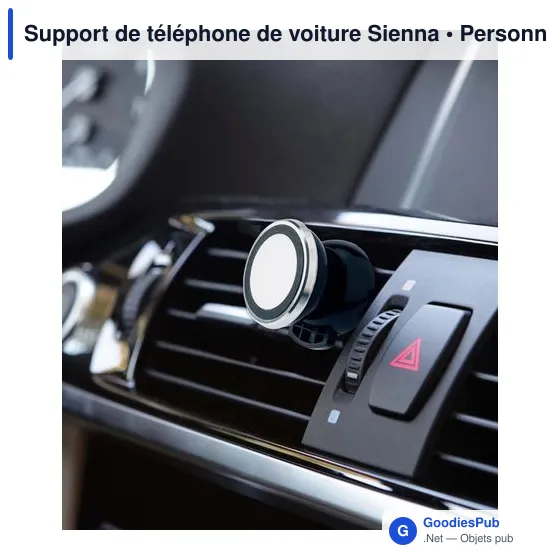 Support de téléphone de voiture personnalisable Sienna avec logo - Image 5