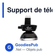 Support de téléphone de voiture personnalisable Sienna avec logo - Miniature 6