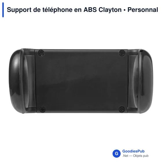 Support de téléphone personnalisable en ABS avec logo - Clayton - Image 1