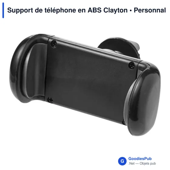 Support de téléphone personnalisable en ABS avec logo - Clayton - Image 2