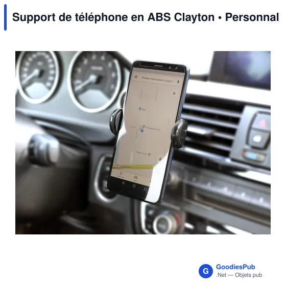 Support de téléphone personnalisable en ABS avec logo - Clayton - Image 4